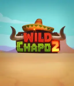 Experience the vibrant Mexican desert with the Wild Chapo 2 game by Relax Gaming, featuring a whimsical bull wearing a sombrero against a serene desert backdrop. This image portrays the excitement and culture of the game, great for those who love culturally inspired slots, delivering a entertaining adventure.