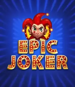 Step into the colorful world of Epic Joker slot by Relax Gaming, featuring a cheerful joker with a flaming hairstyle against a dazzling blue background. This graphic depicts the light-hearted spirit of classic slots, perfect for players who enjoy a nostalgic touch, providing a delightful play experience.