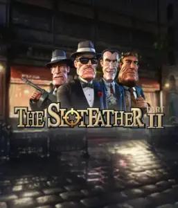 Step into the nefarious world of The Slotfather Part II game by Betsoft, featuring four iconic mafia characters set against a dark urban backdrop. This graphic captures the intense theme of the mobster lifestyle with its detailed character design and suspenseful setting. Perfect for players attracted to mafia stories, offering a thrilling adventure. 